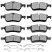 Scitoo Ceramic Discs Brake Pads Kits, 8pcs Disc Brakes Pads Set fit 2002 2003 2004 2005 2006 2007 2008 Mini Cooper,Front and Rear