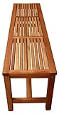LuuNguyen Backless Hardwood Bench (Natural Wood Finish)