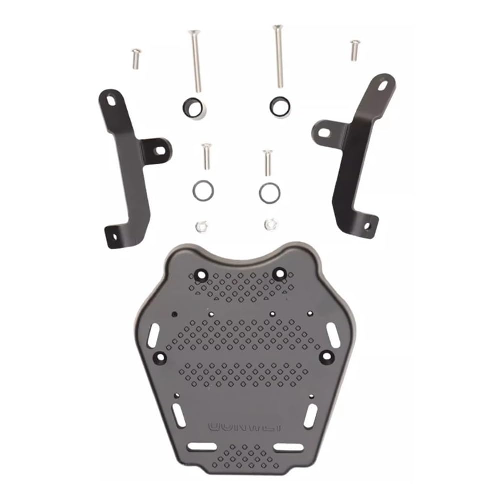 Pannier Holder Estante Trasero para Motocicleta Caja Trasera Portaequipajes Placa Inferior Adaptador De Montaje Accesorios para Maletero para 368G