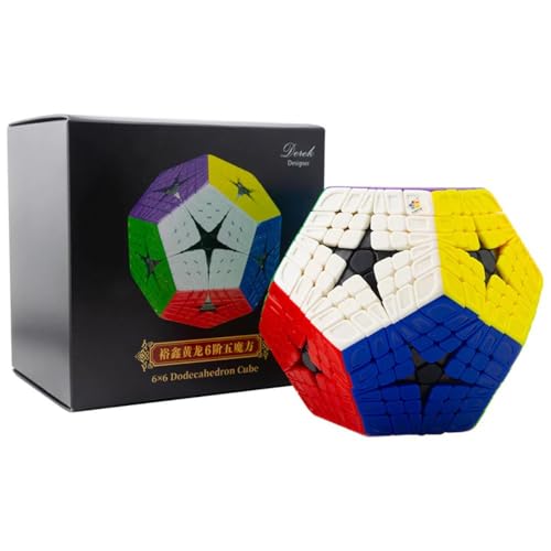 Image of YuXin HuangLong Elite Kilominx 6x6 Speed Cube | Professional 6-Layer Dodecahedron Shape Mod | Sculpted Exterior for Grip, High-Order Stickerless Logic Puzzle