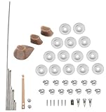 Jiayouy Flute Repair Kit Flute Pads + Key shaft + Screws + Gaskets + Rubber Brick Practical DIY...