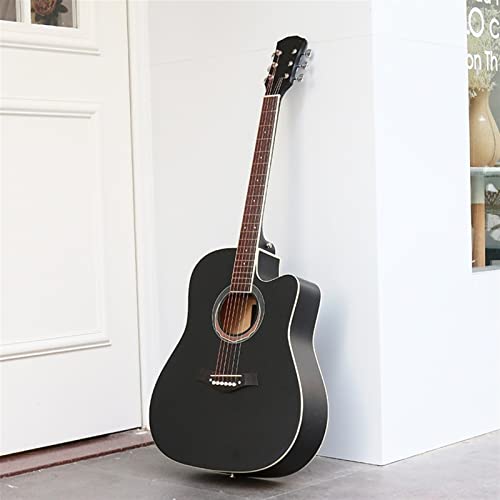 SUICRA Kits de Guitare Acoustique Acoustic Folk Guitar 23 inch for Beginners Student Adults Player 6 Strings (Color : Black) - Les Beatles, Paul McCartney, John Lennon, RIngo Starr, George Harrison SUICRA Kits de Guitare Acoustique Acoustic Folk Guitar 23 inch for Beginners Student Adults Player 6 Strings (Color : Black) – Image 3