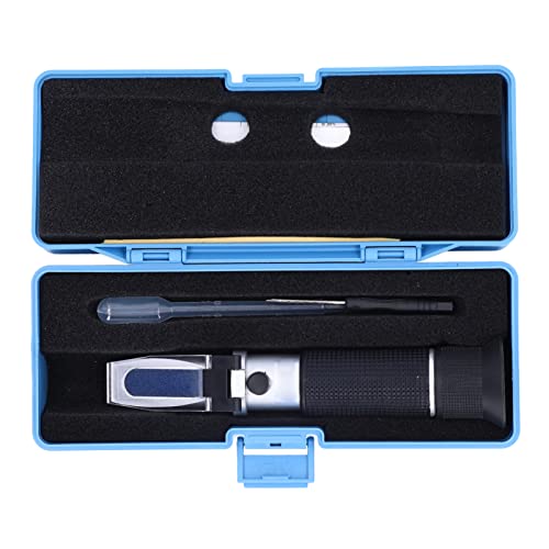 ERYUE Refractometer Tool, Dual Scale Handheld Measuring with ABS Material for Sugar Brewing, Pharma and Agri Industries