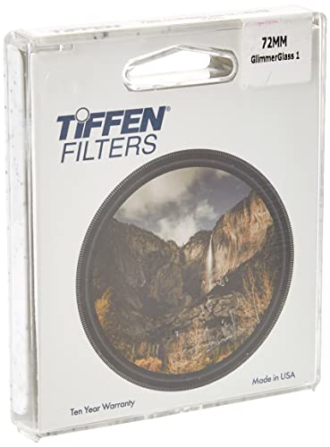 Image of Tiffen 72mm Glimmerglass 1 Filter|Glimmerglass Filter|Ultra Slim|Dreamy Cinematic Effect Camera for Portrait Photography /Video /Vlog