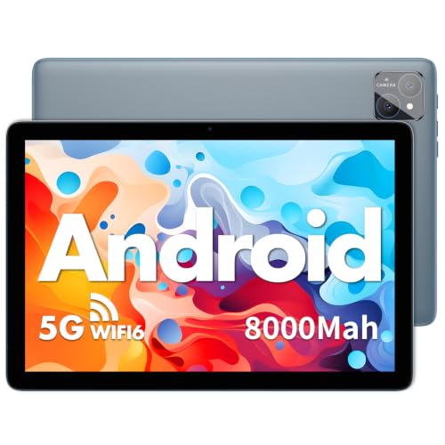 Image of TAB11 10 inch Android Tablet, Gray Metal Frame, A523 Octa-Core, 1280*800 IPS HD Screen, 16GB(4+12 Virt)+128GB Storage, 1TB Expandable, 5G WiFi6, 8000mAh Battery, 2MP Front & 8MP Rear Cam for Work & Study