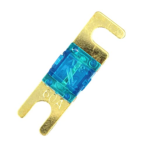 Fusible AFS mini de coche 150A chapado oro para protección de audio estéreo 3