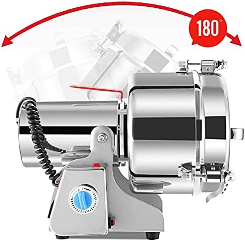 ATAAY 2000G Electric Grain Grinder Mill 4000W Swing Type Mills Spice Nut Coffee Grinder Stainless Steel Mill Grinder for Whole Grains Ginseng Wolfberry Pepper Bait Feed Herbs