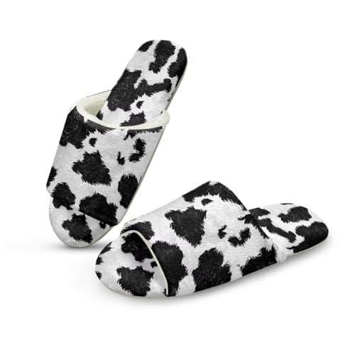 Fall Winter Open Toe House Slippers Adult Men Women Lightweight Soft Cozy Flannel Flat Shoes Indoor