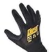 Large/ 6 Pair Diesel Black Safety Gloves Latex Coated Grip Cut Resistant