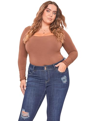 YMI Women's Junior Plus Size Wannabettabutt Premium Mid-Rise Roll Up Cuff Ankle Jean4