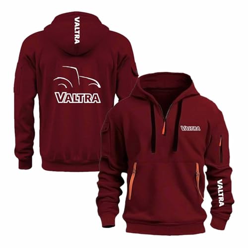 Sweats à capuche Valtra pour hommes : veste zippée sport et vêtements d'extérieur confortables