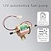 HAOBO Electric Fuel Pump 12V, Automotive Replacement Electric Fuel Pumps, Low Pressure 2.5-4 PSI Inline Fuel Pump, 12 Volt Fuel Pump Gasoline Universal for Lawn Mower Carburetor Gas Engine HEP-02A