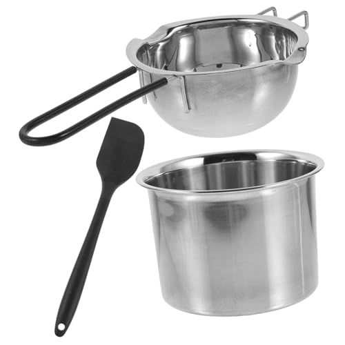 CIYODO Stainless Steel Double Boiler Pot Chocolate Cheese Butter Melting Pot for Chocolate Making Random Color