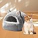 Baoblaze Cat Bed Cave Pet House Warm Cats Pod Self Warming Soft,Kitty Shelter,Cat Nest for Hamster,Hedgehog Rabbit Pet Supplies Indoor, S