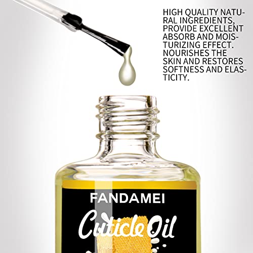 Fandamei 2Pcs Cuticle Oil Set - Nail Revitalizing, Nourishing & Moisturizing, Milk & Honey, 0.42 Oz. #TOP3