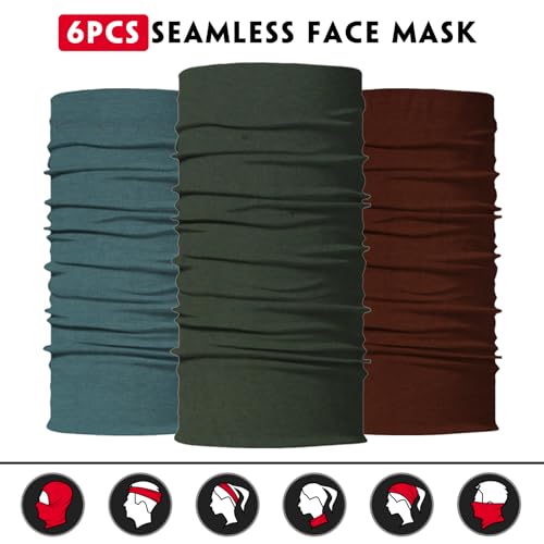 Image of Neck Gaiter for Men Women Headwear Bandana Head Wrap Face Scarf Mask Cover Warmer Balaclava-Seamless & Versatile