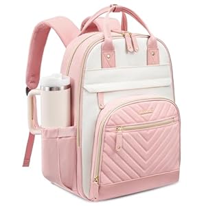 LOVEVOOK – Mochila para laptop para mujer, mochilas de viaje de trabajo, bolsa antirrobo, mochila con bolso, bolsas para computadora con USB, impermeable