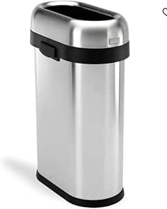 Simplehuman 50 Liter / 13.2 Gallon Slim Open Top Trash Can - View #4