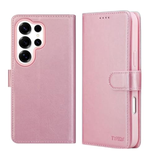 Étui portefeuille Samsung S26 antichoc rose pour protéger l'écran des chutes et rayures