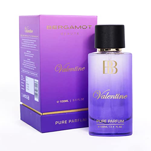 Bergamot Beauté Valentine Pure Parfum 100 ML | Perfume For Women | Luxurious & Long Lasting Perfume For Women | Higher Concentration than Eau De Parfum