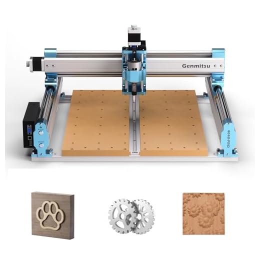 Genmitsu Macchina CNC 4040-PRO per legno acrilico MDF Nylon intaglio, controllo GRBL, macchina router CNC a 3 assi, area di lavoro 400 x 400 x 84mm