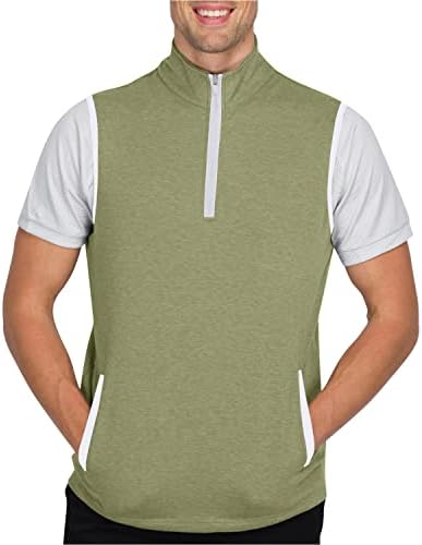 Three Sixty Six Men’s Pullover Vest - Dry Fit Breathable Golf Vest w/ 4-Way Stretch Fabric Moisture Wicking & Anti-Odor Tech