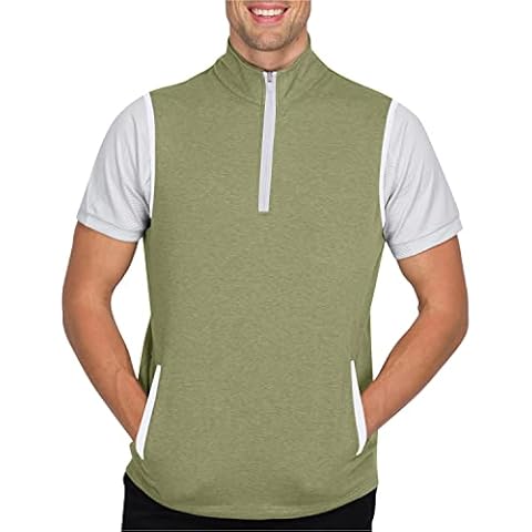 Three Sixty Six Men's Half Zip Golf Vest Cover