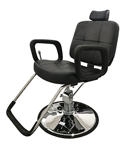 LOVECRAZY - Sillón Profesional de Peluquería, 360º Giratoria con Base Fijo y...