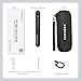 Norwii N76 Rechargeable Presentation clicker with Pointer, Long Range Presentation Remote, Wireless Presenter for PowerPoint Presentations, Slide Control (Black, Green Light with Case)