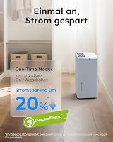 Kresico xWolei Luftentfeuchter elektrisch 12L/24h, Entfeuchter elektrisch 35dB, Raumentfeuchter für Räume ca. 122m³/25m², mit Ablaufschlauch, Timer, Filter, auto Abtauen, R290, 10 J. Gar. 2 Stück – Ansicht 4