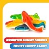 Gomitas de Tiburón, Gomitas de Tiburón de Frutas Variadas, Caramelo Masticable - Paquete de 1 Libra | Azul Frambuesa, Limón, Cereza, Lima, Caramelo de Pescado para Bolsas de Regalo 1 Libra 6