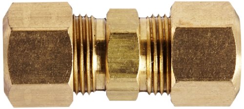 Anderson Metals 50062-06 50062 Brass Compression Tube Fitting, Union, 3/8" X 3/8" Tube Od #TOP1