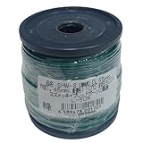 【50mリール巻】単線 電線 サンコー電商 SHW-S 0.65mm 耐熱ビニル H-PVC スズメッキ ジャンパーワイヤー 電子工作・試験用・ブレッドボード対応 (緑)