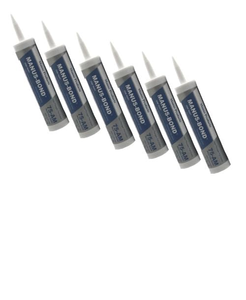 Belgrade Parts & Service, Inc. Manus 75AM Black Adhesive Caulk Value Pack of 6