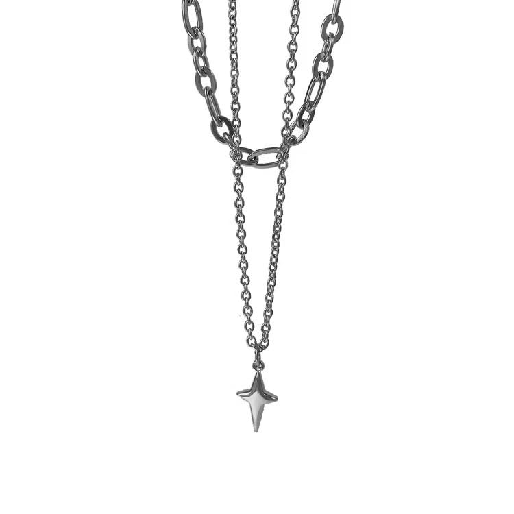 salty alpha Harley Heritage Neck Chain for Men & Boys | Long Necklace | Pendant | Locket | Fancy & Stylish | Birthday Gift | Aesthetic Jewellery | Accessories for Everyday Wear-picture-1