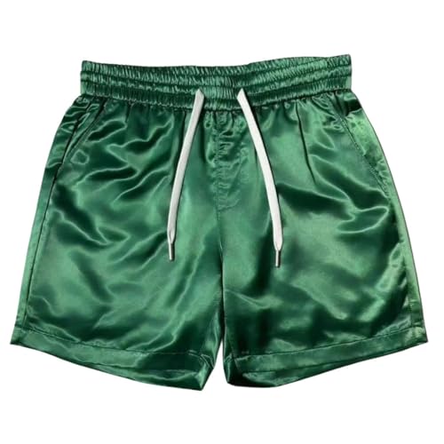 Women Glossy High Waist Summer Party Club Shorts Casual Satin