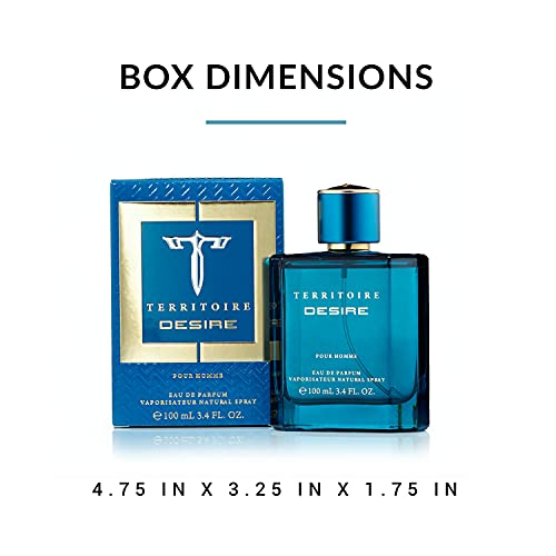 Territoire Eau De Parfum, Men's Cologne (Desire) #TOP5