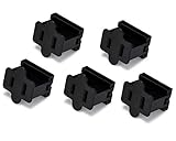 Holiday Lighting Outlet Female Black Slip Plug, Zip Plug, Vampire Plug, Gilbert Plug, Slide Plug (25, SPT-1)