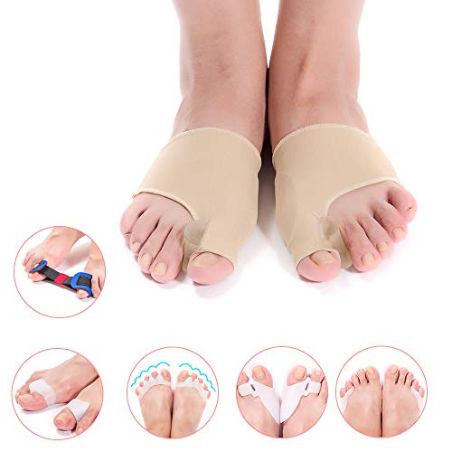 Bunion Corrector & Bunion Relief Toe Splint Kit, [11PCS] Big Toe Straightener Spacer Bunion Joint Protector Toe Separators for Women Men Kid, Treat Pain in Hallux Valgus Hammer Toe for Day & Night Use