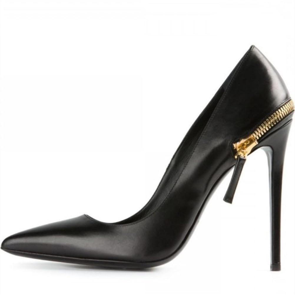 Décolleté in Pelle Verniciata con Punta desséxy da Donna, Tacco 4,72 pollici/12VM, Scarpe da Cerimonia per Abiti da Sposa