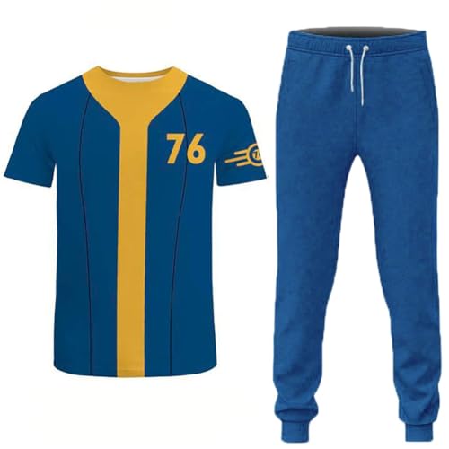 Vault 33 Pullover Sweatshirt Lucy Zip-up Hoodie Shirt with Pants(Shirt01,S)