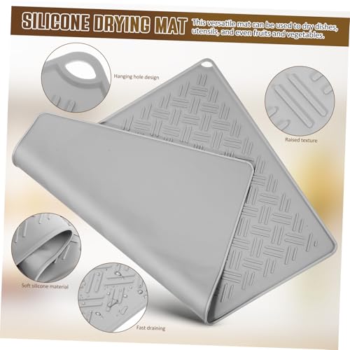 Esterilla escurreplatos resistente a altas temperaturas y protector térmico de cocina 8