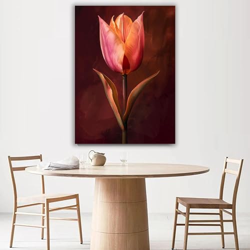 Tableau decoration murale fleurs impression sur toile 70x100cm - 2