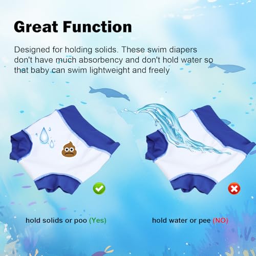 MooMoo Baby Rash Guard Swimsuit Set Reusable Swim Diapers Long Sleeve UPF 50+ Swim Shirt for Swim Lesson and Pool4
