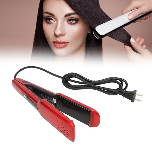 Plancha alisadora de pelo 2 en 1 roja rápida miniatura 3