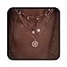 Victray Boho Layered Necklaces Coin Star Beach Choker Pendant Necklace Chain Fashion Jewelry for Women and Girls