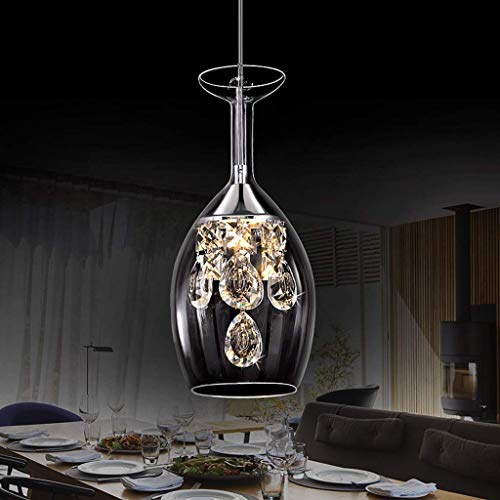 Lámpara de techo LED de cristal moderno tipo araña para comedor 6
