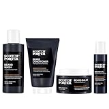 Scotch Porter Beard Kit | Includes Beard Wash, Beard Conditioner, Beard Balm, and Beard Serum | Formulated with Non-Toxic Ingredients, Free of Parabens, Sulfates & Silicones | Vegan