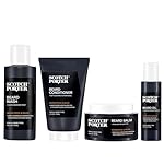 Scotch Porter Beard Kit – Cleanse, Moisturize, Soothe & Style Coarse, Dry Facial Hair for a Fuller/Healthier-Looking Beard – Includes Wash, Conditioner, Oil & Balm