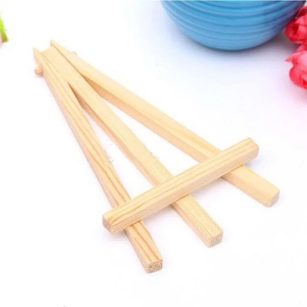 HBJWOV 1 Piece 8 * 15cm Mini Wooden Artist Tripod Painting Stand for Photo Painting Postcard Display Frame Cute Desk Decor